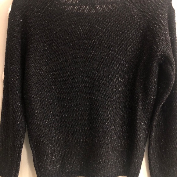 Lauren Conrad XS black & white hearts sweater. Vintage. - Picture 6 of 10